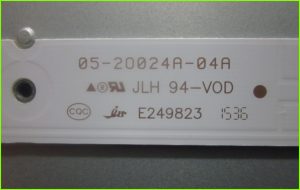Supra STV-LC32T650WL применяемые светодиоды