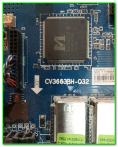 CV3663BH-Q32 в телевизоре DEXP H32D7100E