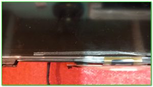 остатки скотча на матрице