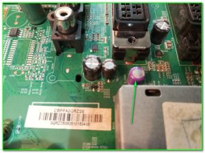 дутый конденсатор на майне