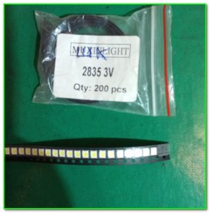 светодиоды типоразмера 2835, 3-х вольтовые