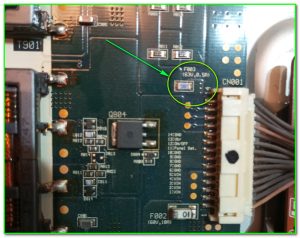 Sony KDL-40P2530 обрыв предохранителя в инверторе