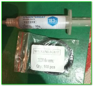 светодиоды для ремонта подсветки и паяльная паста