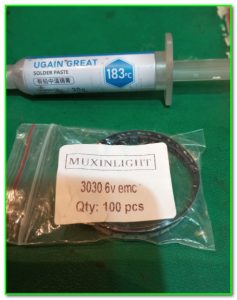 светодиоды для ремонта и паяльная паста