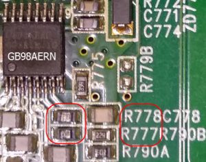 уменьшить ток на микросхеме GB98AERN