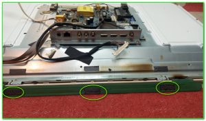 места приклеивания платы