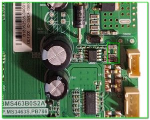 токовый датчик на плате TP.MS3463S.PB786